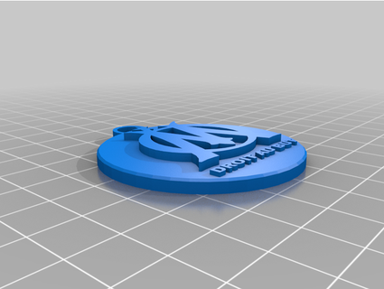 om logo keychain gamax 21 3d print model - Mito3D