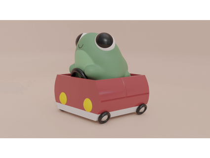 cruising frog morat 3d print model - Mito3D