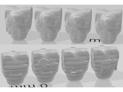 striped shirt orcish torsos cavmanic 3d print model - Mito3D