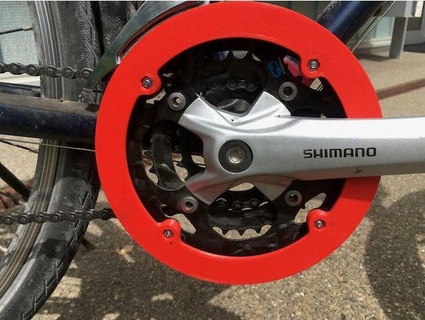 bicicletta catena guardia shimano 42 cerchiodiametro 145mm sameg64 3d print model - Mito3D