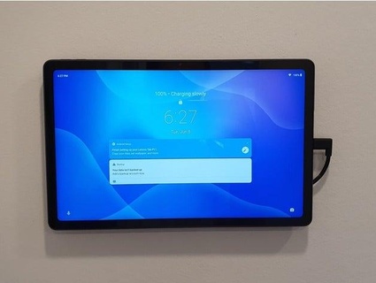 flotante tableta pared montar cargador apoyo schulzha 3d print model - Mito3D