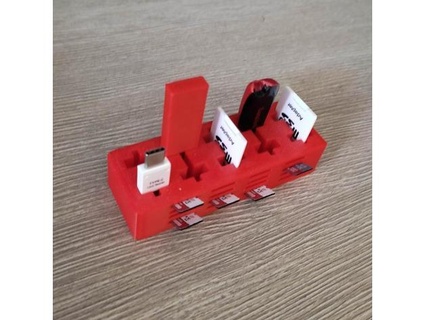 usb micro sd holder thmarinho 3d print model - Mito3D