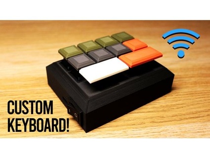 kabellos Tastatur Arduino DIY Projekte zurückgezogen 3d print model - Mito3D