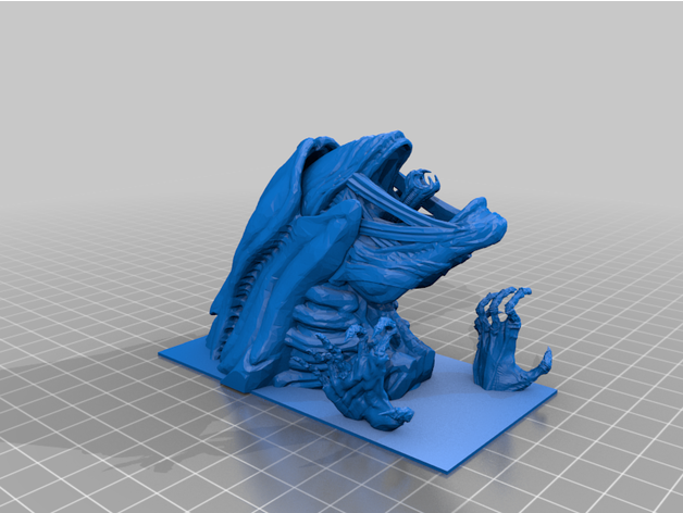 extraterrestre reine 3d puzzle ruben02 3D print model - Mito3D