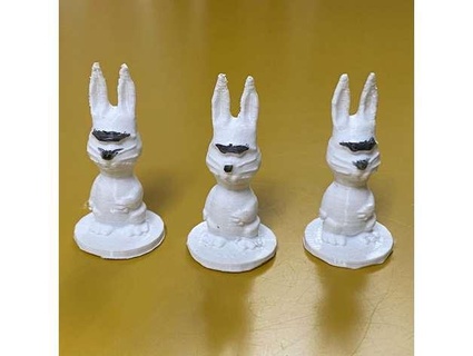 lapin croque carotte - funny bunny pator12 3d print model - Mito3D
