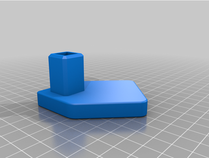 Überdachung Fuß krumm 3d print model - Mito3D