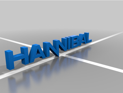 Hannibal tv logo theraineydaze 3d print model - Mito3D