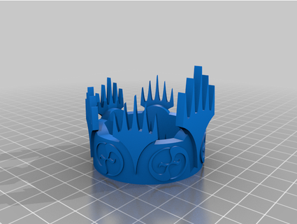 magic gathering monarch crown furiously fortuitous 3d print model - Mito3D