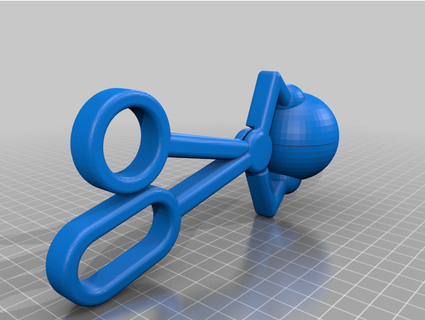 bath bomb scissor mold jerebroize 3d print model - Mito3D