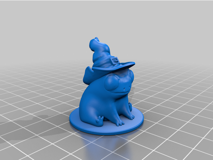 fred frog wizard cros00293 3d print model - Mito3D