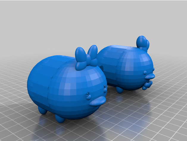 Disney tsum Donald Gänseblümchen xiomara 3D print model - Mito3D