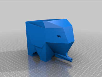 elefante posate filtro supporto gratuito + 5mm più alto com 3d print model - Mito3D