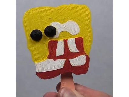 spongebob popsicle cult mintyfries 3d print model - Mito3D