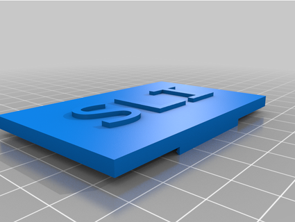 nvidia stock sli bridge cover plate coffee 3d print model - Mito3D