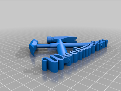 marceneiro letras Dirksbastelbude 3d print model - Mito3D