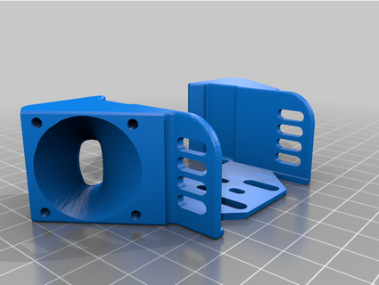 jennyprint Extrusion Ventilator Leitung neu gemischt Chimäre + arn1e2040 3d print model - Mito3D
