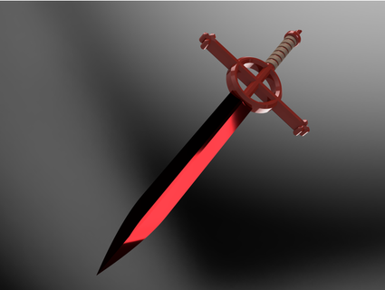 demon blood sword - adventure time amycantflynow 3d print model - Mito3D