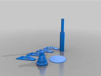 nerf Rakete voll Datei Kit drollestbugle19 3d print model - Mito3D