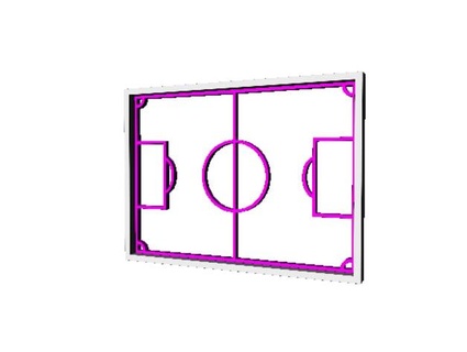 campo futbol biscotto taglierina aetsolrac 3d print model - Mito3D