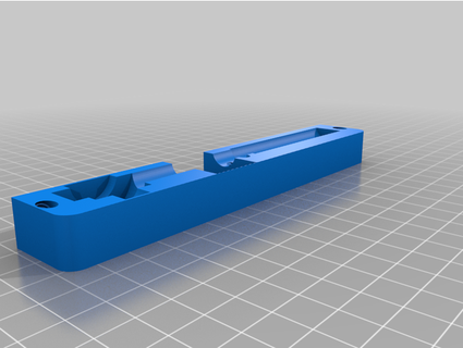 quarter inch parametric wrench shelf openscad eugene3d 3d print model - Mito3D