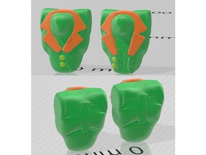 ummantelt orkisch Torsos cavmanisch 3d print model - Mito3D