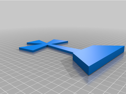 ein simples Kreuz Dirksbastelbude 3d print model - Mito3D