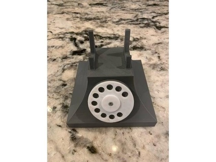 rotary phone mobile holder stand trccc 3d print model - Mito3D