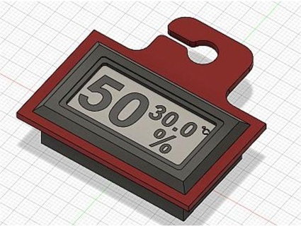 small hygrometer mount sanahi 3d print model - Mito3D