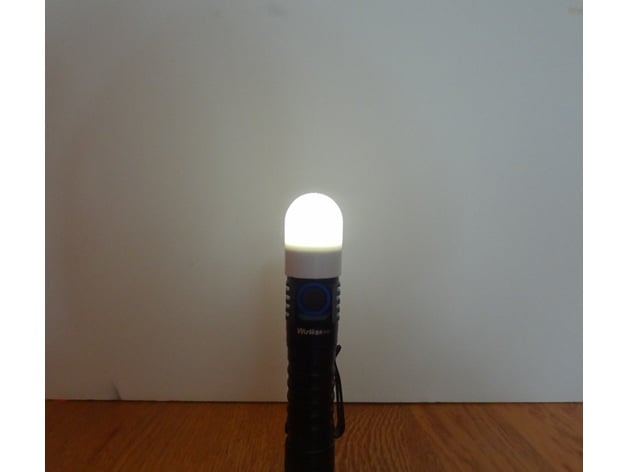 wurkkos fc11 flashlight diffuser parallaxstax 3D print model - Mito3D