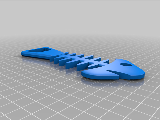 fish bones bottle opener tapewormzines 3D print model - Mito3D