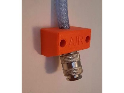pneumatic connector wall bracket gerydiverchy 3d print model - Mito3D
