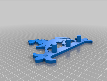 horse key suporte aldanasombra 3d print model - Mito3D