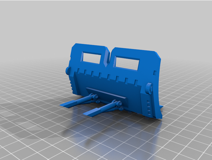 versetzt Bulldozer Klinge 28mm Rahmen Protokoll 3d print model - Mito3D
