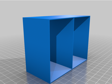 wood grain open ended box srblc 3d print model - Mito3D