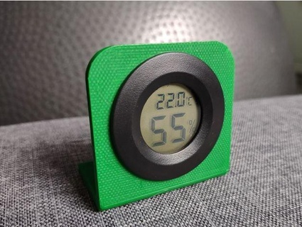 temperatura humidity meter estante soporte redondo snert84 3d print model - Mito3D