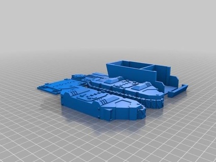40k rhino separate parts mr hardstone 3d print model - Mito3D