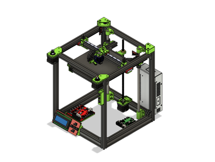 core xy cube printer sdrahul7 3d print model - Mito3D