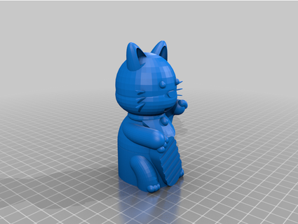 tinkercad lucky cat dirksbastelbude 3d print model - Mito3D