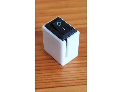 pequeno interruptor cobrir bainha cabo conexão freecad 3d print model - Mito3D