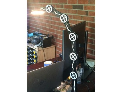 articulating desk lamp - varnerized varnerrants 3d print model - Mito3D