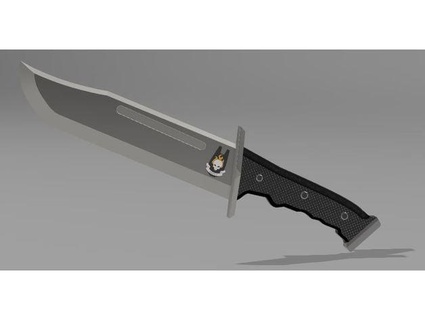 aureola odst personalizado cuchillo moradohazey 3d print model - Mito3D