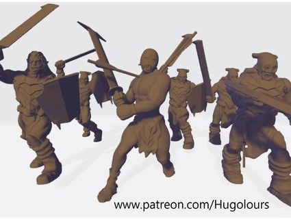 Uruk hai exército hugolors 3d print model - Mito3D