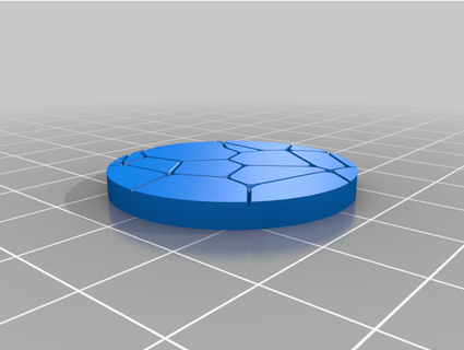 irregular Roca miniatura bases 4 tamaños rekkinssimplestuff 3d print model - Mito3D