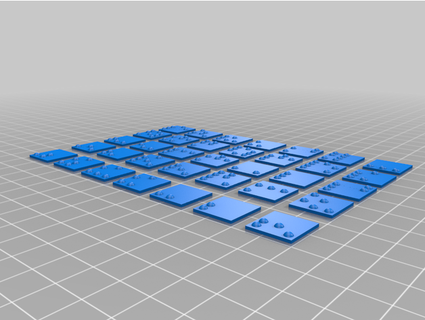 Braille alfa kimya elementler mitaskin 3d print model - Mito3D