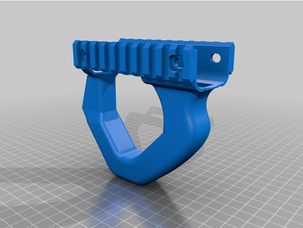 mp7 45 protetor mão supermicron 3d print model - Mito3D