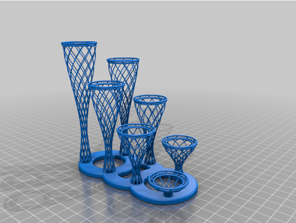 lattice style Schermo In piedi modulo figure 25mm basi thomperry63 3d print model - Mito3D