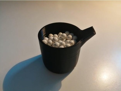 simple airsoft bbs cup mcluner 3d print model - Mito3D