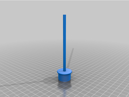 lazy kate threaded - slimmer rod crayondisaster 3d print model - Mito3D