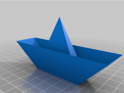 paper boat kmltbtozgl 3d print model - Mito3D