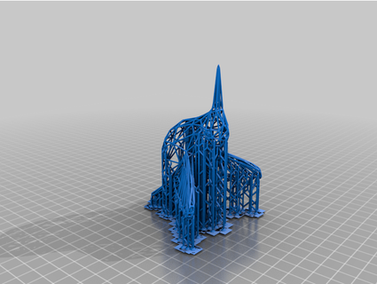 estructura metálica colibrí genericbitbucket 3d print model - Mito3D